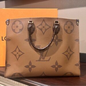 Louis Vuitton Tan Monogram Tote